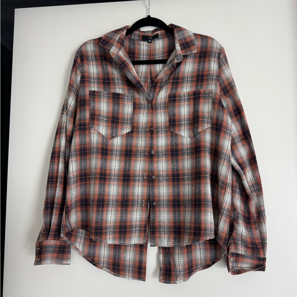 Plaid Button-Up Shirt
